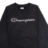 CHAMPION Mens Sweatshirt Black Crew Neck S