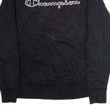CHAMPION Mens Sweatshirt Black Crew Neck S