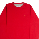 CHAMPION Mens Sweatshirt Red Crew Neck M