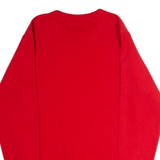 CHAMPION Mens Sweatshirt Red Crew Neck S