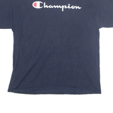 CHAMPION Mens T-Shirt Blue L