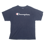 CHAMPION Mens T-Shirt Blue L