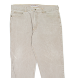 DAKAR Mens Jeans Beige Regular Tapered W36 L27