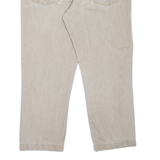 DAKAR Mens Jeans Beige Regular Tapered W36 L27