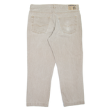 DAKAR Mens Jeans Beige Regular Tapered W36 L27