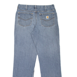 CARHARTT Workwear Mens Jeans Blue Relaxed Straight Stone Wash W34 L34