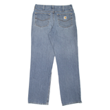 CARHARTT Workwear Mens Jeans Blue Relaxed Straight Stone Wash W34 L34