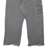 DICKIES Workwear Mens Jeans Grey Loose Tapered W38 L27