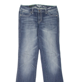 WRANGLER Rock 47 Low Rise Womens Jeans Blue Regular Bootcut Stone Wash W30 L34