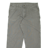 CARHARTT Carpenter Workwear Mens Jeans Green Loose Tapered W40 L32