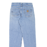 CARHARTT Workwear Mens Jeans Blue Relaxed Tapered Stone Wash W30 L32