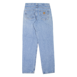 CARHARTT Workwear Mens Jeans Blue Relaxed Tapered Stone Wash W30 L32