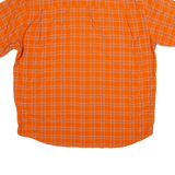 Mens Shirt Orange Check M