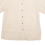LARISSA Mens Plain Shirt Beige L