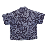 LAST SCENE Womens Shirt Blue Floral S