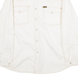ARIZONA JEANS Mens Plain Shirt White Long Sleeve M