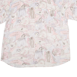 Mens Shirt Pink Crazy Pattern XL
