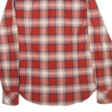 G-STAR RAW Mens Shirt Orange Check Long Sleeve S