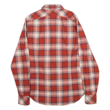 G-STAR RAW Mens Shirt Orange Check Long Sleeve S