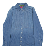 BODEN Womens Plain Shirt Blue Long Sleeve UK 12