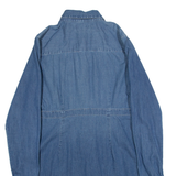 BODEN Womens Plain Shirt Blue Long Sleeve UK 12