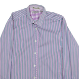 TED BAKER Mens Shirt Purple Striped Long Sleeve M