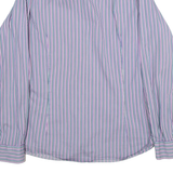 TED BAKER Mens Shirt Purple Striped Long Sleeve M