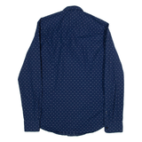 BOSS Slim Fit Mens Plain Shirt Blue Long Sleeve S