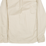 LYLE & SCOTT Mens Plain Shirt Beige Long Sleeve M