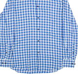 BOSS Slim Fit Mens Shirt Blue Gingham Long Sleeve M