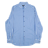 BOSS Slim Fit Mens Shirt Blue Gingham Long Sleeve M