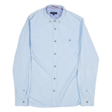 TED BAKER Mens Plain Shirt Blue Long Sleeve S