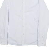 TED BAKER Mens Plain Shirt Blue Long Sleeve M