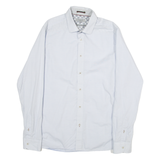 TED BAKER Mens Plain Shirt Blue Long Sleeve M