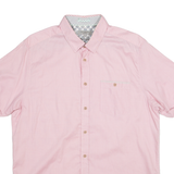 TED BAKER Mens Plain Shirt Pink L