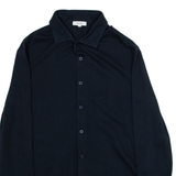 REISS Mens Plain Shirt Blue Long Sleeve M