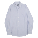 BOSS Regular Fit Mens Shirt Blue Striped Long Sleeve M