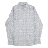 TED BAKER Mens Shirt Blue Floral Long Sleeve M