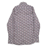 TED BAKER Mens Shirt Red Crazy Pattern Long Sleeve S