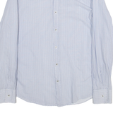 BOSS Slim Fit Mens Shirt Blue Long Sleeve M