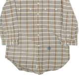 DIESEL Mens Shirt Brown Check 3/4 Sleeve M