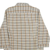 DIESEL Mens Shirt Brown Check 3/4 Sleeve M