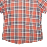 LEVI'S Mens Shirt Orange Check L