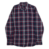 FRENCH CONNECTION Mens Shirt Blue Check Long Sleeve L