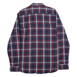 FRENCH CONNECTION Mens Shirt Blue Check Long Sleeve L