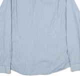 TED BAKER Mens Shirt Blue Striped Long Sleeve M