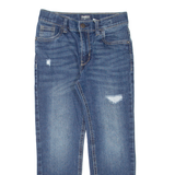 OSHKOSH B'GOSH Distressed Boys Jeans Blue Regular Straight Stone Wash W24 L21