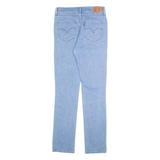 LEVI'S 724 Distressed Womens Jeans Blue Regular Straight W30 L32