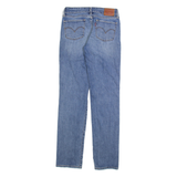 LEVI'S Womens Jeans Blue Slim Straight Stone Wash W25 L32