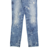 DIESEL Distressed Womens Jeans Blue Slim Straight Stone Wash W26 L31